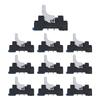 10Pcs Electromagnetic Relay Base 5 Holes Relay Bases DIN Rail for CNC Lathes AC 250V 12A