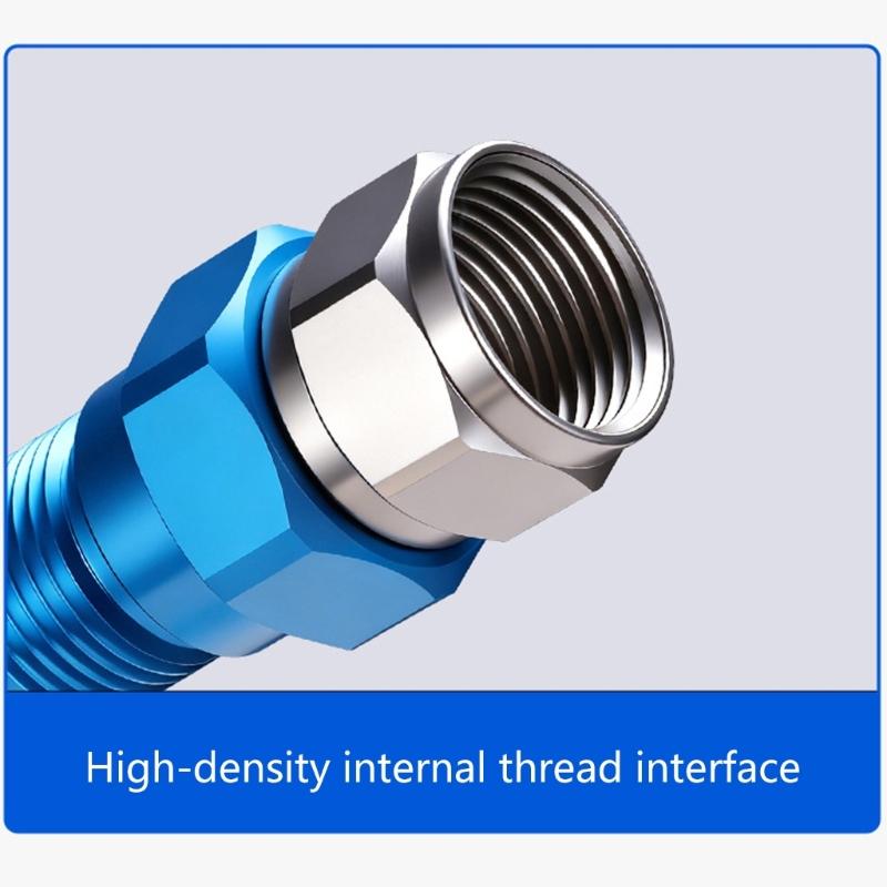 Aluminum High Hardness Airless Sprayer Adapter Quick Connect 360 Degree Rotatable Rotatable Sprayer Connector Leakproof