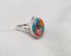 925 Sterling Silver Spiny Oyster Turquoise Ring: Handmade Boho Jewelry