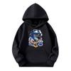 Child Fashion Lightweight Long Sleeve Pullover With Pockets  Print Hoodie
