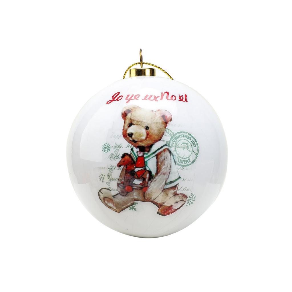 8CM Cm Christmas Ball Ornaments Creative Christmas Tree Decorations Household Outdoor Fun Pvc Inflatable Toy Ball Christmas Gift