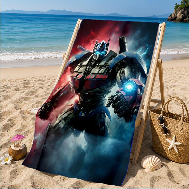 Optimus-Prime Beach Towel, Super Soft Microfiber, Perfect Gift for Her/Him, Birthday, for Pool, Beach, Travel, Decor Beach Party
