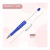 PATIKIL 20 Pcs Beadable Pens Black Ink Plastic DIY Ballpoint Pens for Teachers Office Handmade Craft Party Decoration Fluorescent Blue