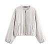Autumn new women's clothing, European and American French design soft bomber jacket