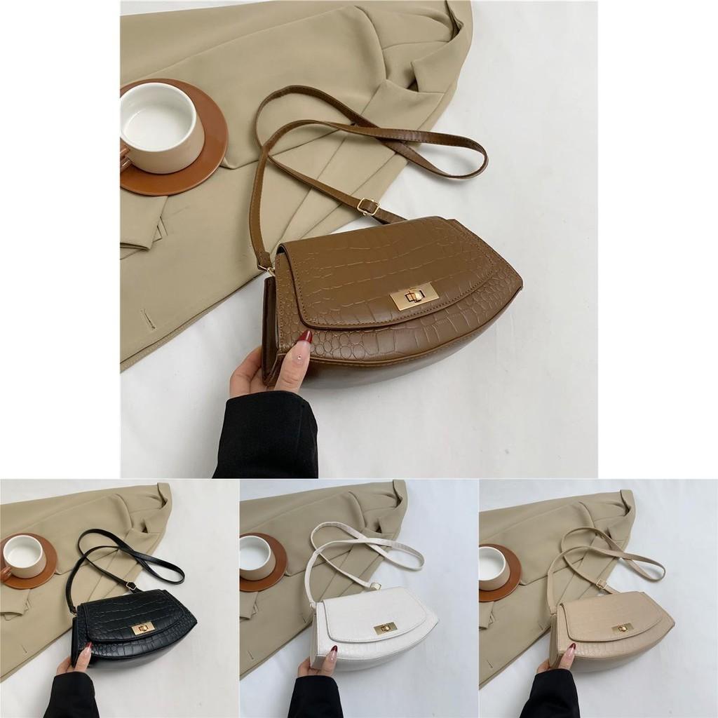 Stylish Pu Leather Saddle Bag For Women Casual Trendy Crossbody Shoulder Bag