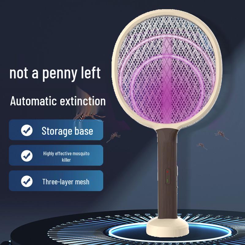 Rechargeable 2-in-1 Telescopic Mosquito Swatter & Purple Light Killer Lamp