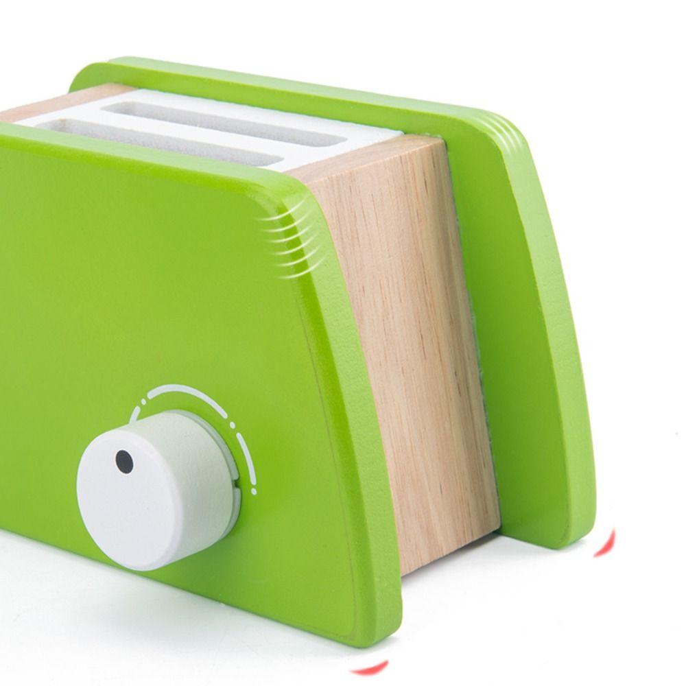 Toaster DIY Wooden Kitchen Toy Salad Cooking  Early Education   Toy for Kid