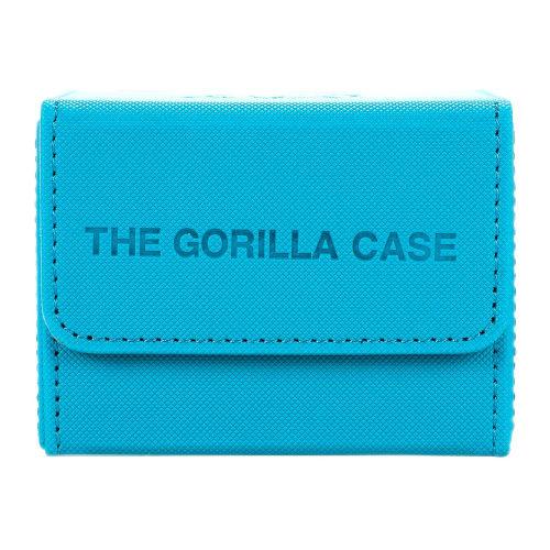 THE GORILLA CASE Deck Case/Trading Card Case, PU Leather, Magnetic Closure, Horizontal Loading (Turquoise Blue)