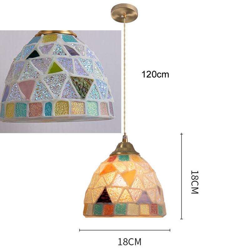 Glass Ceiling Chandelier Creative Sea Shell Lampshade Bedroom Bedside Hanging Lamp Interior Decoration Lighting Pendant Lights
