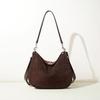 New European and American Retro Commuting Simple Messenger Bag Frosted Cowhide Autumn and Winter Versatile Fashion Leather Shoulder Armpit Bag