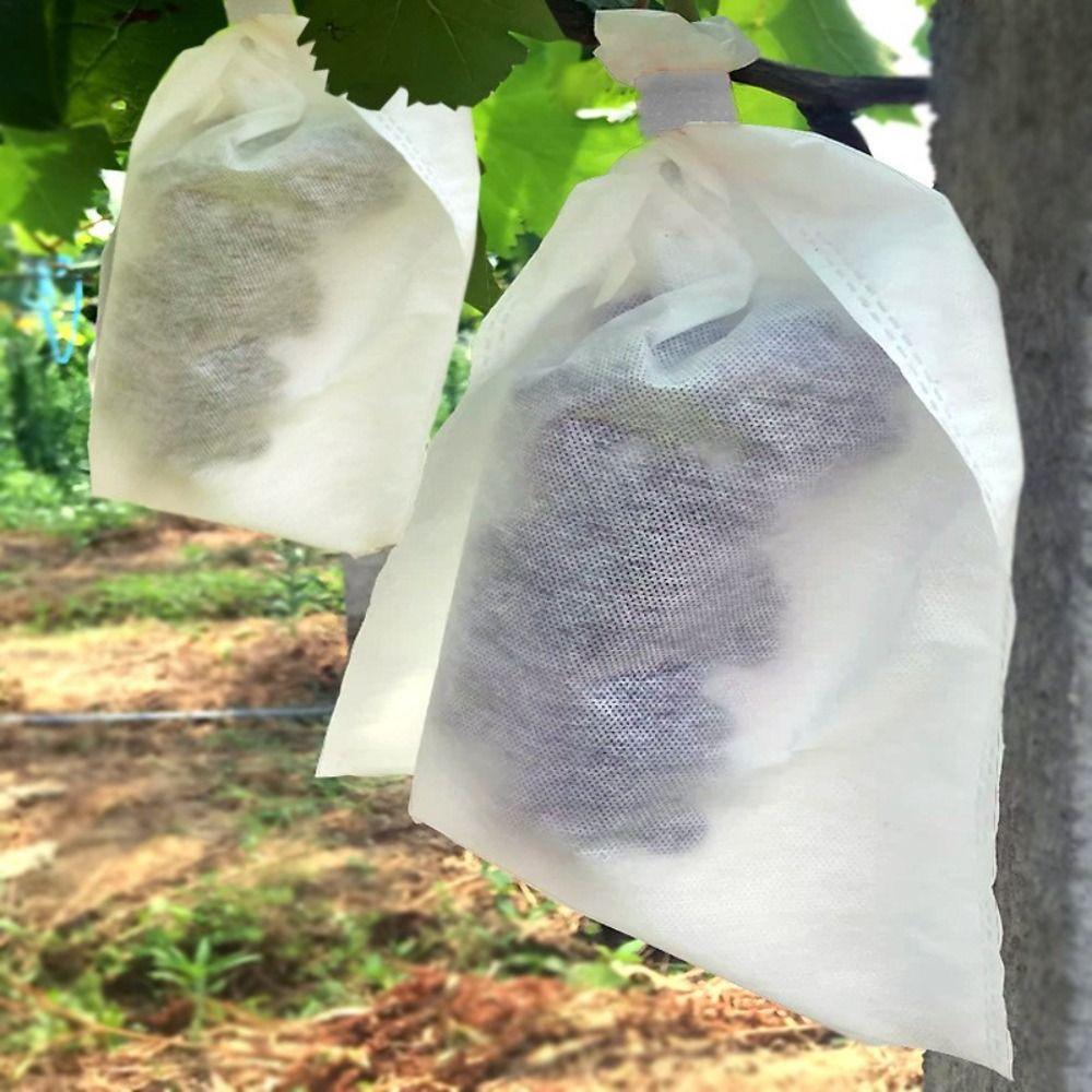 100 Stück Stoff Pflanztasche Fruchtschutzbeutel Pflanz Anzuchtsack für Früchte