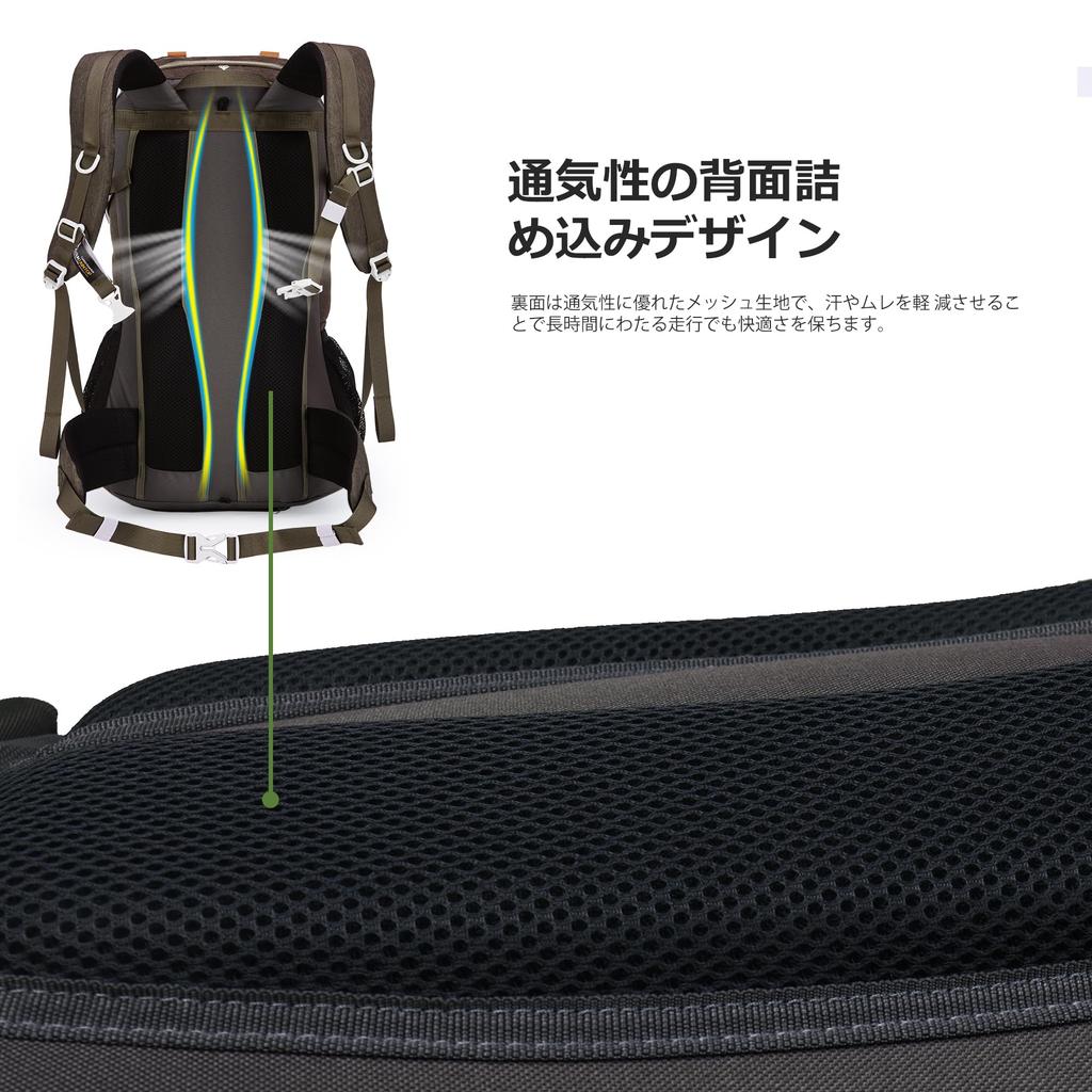 MOUNTAINTOP 40L Lightweight Hiking Backpack with YKK Waterproof Camping Hiking Large Capacity for Outdoor Women and Travel Zipper, Backpack, Rucksack,