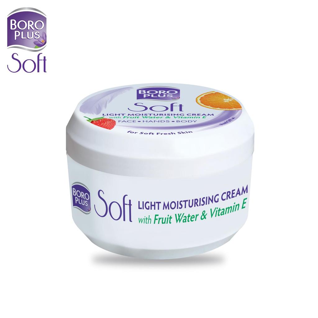 BoroPlus Soft Light Moisturising Cream 200 Ml Pack Unisex 24 Hour Hydration Face Hands Body