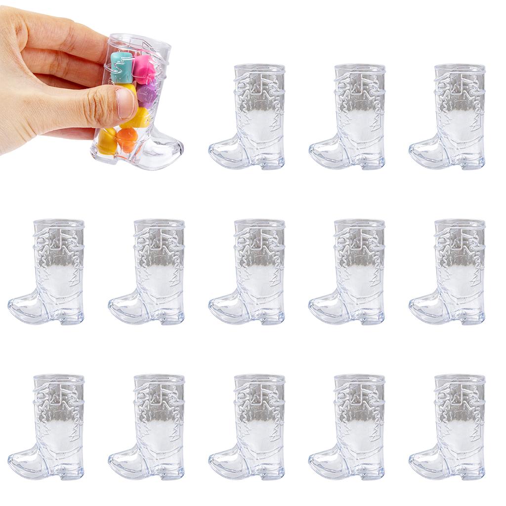 10pcs Mini Western Cowgirl Shot Glasses Cowboy Boot Cups Bachelorette Party Carnival Party Birthday Decorations Wedding Supplies