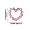2Pcs 3D Loving Heart Shaped Nail Art Rhinestone Gems Charms Luxury Diamond Alloy Glitter Hearts Jewelry Nail Supplies Accessory