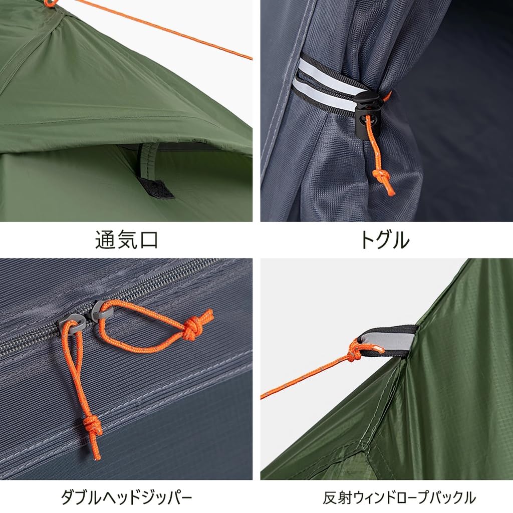 Naturehike frittstående dobbeltlagstelt 3 sesong utendørs camping sykkel turtelt Ultra lett utendørs vanntett silika 1 (20D Gel, blå,