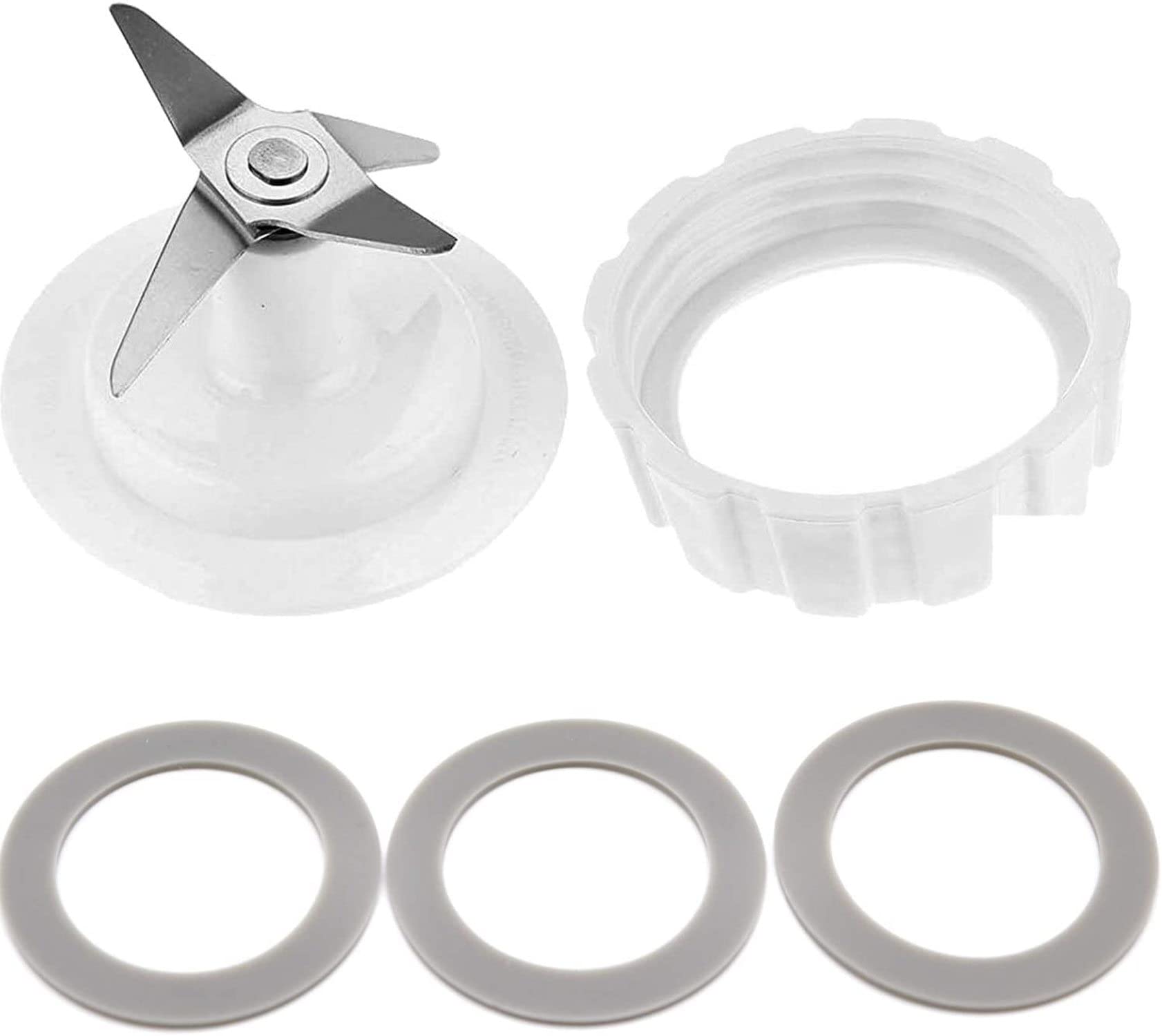 

Hamilton Beach Прокладка лезвия блендера Основание блендера Дно 3 Резиновые уплотнительные прокладки Замена для Крышки с винтом и Резиновой крышки с винтом лезвия Белая крышка, Уплотнительное кольцо