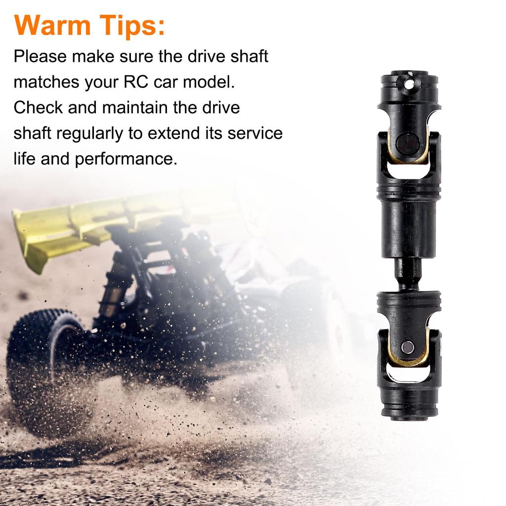 uxcell 2pcs RC Drive Shaft C VD Drive Shaft Metal Universal Replacement Upgrade Parts for RC Car 49-50mm 55-75mm