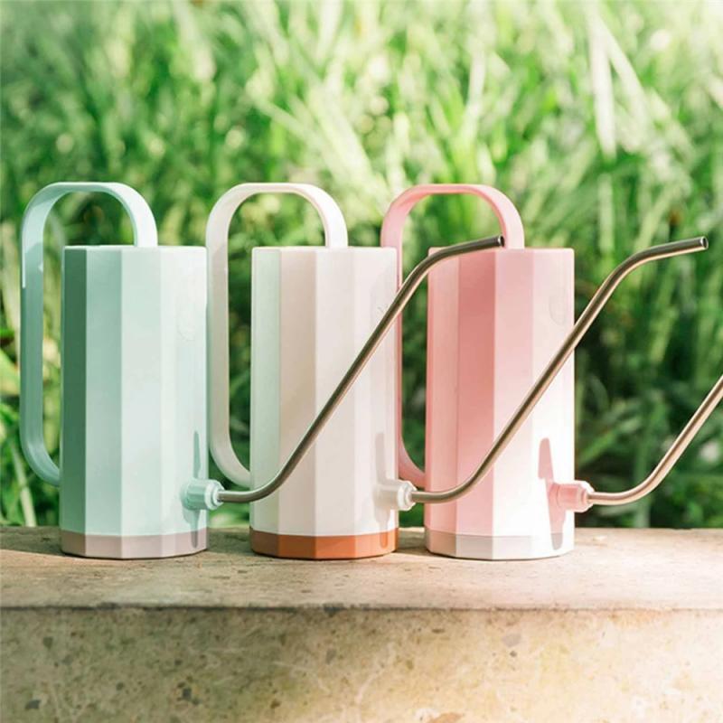 

1.2L Household Gardening Tools Plastic Plant Sprinkler Practical Watering Can Long Mouth Irrigation Flowers Kettle Cylindrical