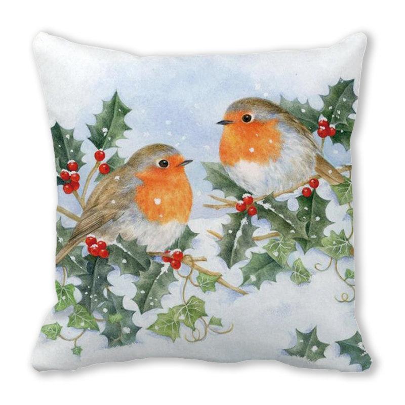 Tema de Crăciun Atmosfera de Crăciun Model imprimat Husă de pernă Acasă Sufragerie Canapea Pernă decorativă Husă de pernă 45x45cm