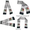 Premium Quality Palestinian Flag Scarf 14*130cm Double Layered Design