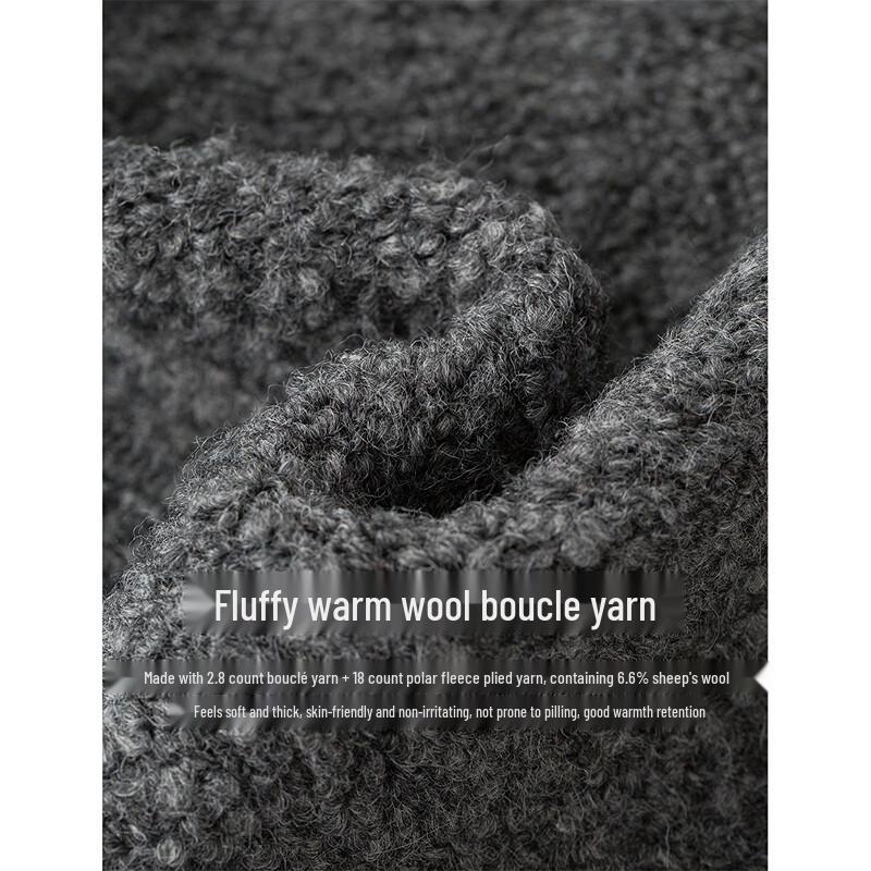 INMAN Women's Color-block Embroidered Wool Boucle Cardigan