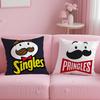 Klassische Snack-Marke Pringles Kissenbezug Weich & Pflegeleicht – Vielseitig für Sofa, Bett, Reisen und Büro