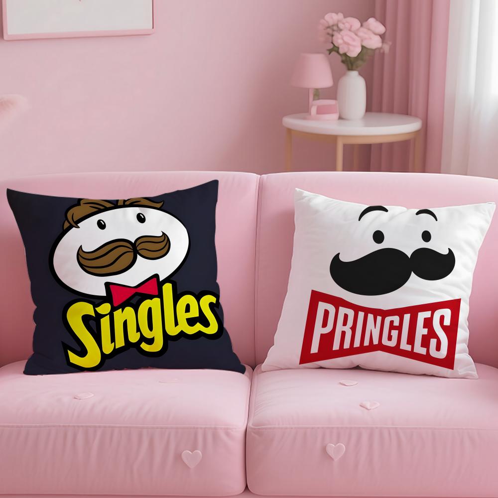 Klassische Snack-Marke Pringles Kissenbezug Weich & Pflegeleicht – Vielseitig für Sofa, Bett, Reisen und Büro