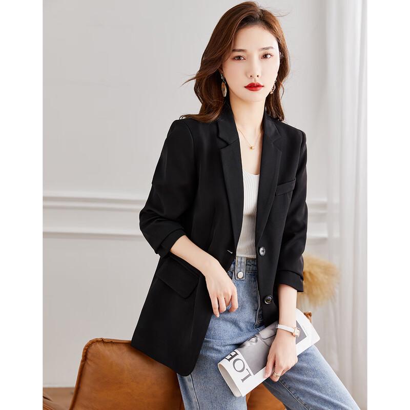 TERRE BLEUE Women's Chic Lapel Jacket