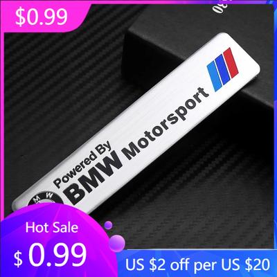 2025 Hot 1pc Aluminum Car Emblem Window Body Trunk Sticker Decal For E46 E90 E60 F30 E39 F10 E87 E36 F20 E92 Serie 1 Auto Ac