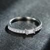 Tancise Classic 925 Sterling Silver Zirkónový prsteň Dámske šperky Svadobný darček na párty