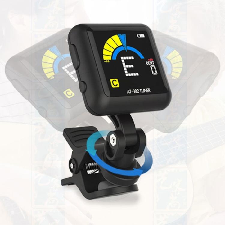 Portable Guitar Clip‑on Tuner USB Rechargeable Violin Ukulele Tuner Universals Digital Electronic Tuner Guitar Accessory