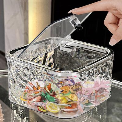 Contenitore portaoggetti per accessori per capelli, trasparente, organizer per elastici per capelli, per fascette e cotton fioc.