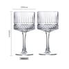 2 Pcs Carved Martini Glasses Cocktail Goblet Old-fashioned Party Glassware Wine Drink Cup Ancient Wedding Champagne Coupes Glass