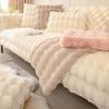 European Non-slip Sofa Cover Winter Luxury Universal Living Room Cushion American Plush Thicken Seat Cushion Towel Four Seasons