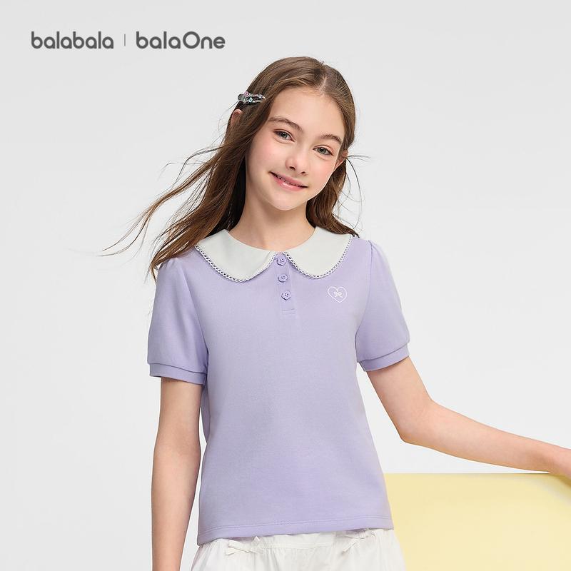 Balabala Girls' Short-sleeved T-shirt