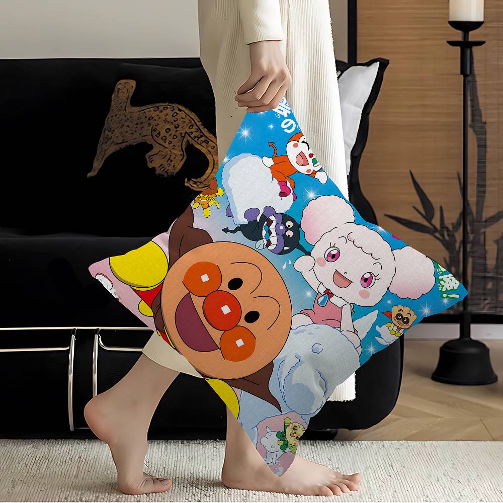 Cartoon Cute Fashion AAnpanman Stitch Lucky Dragon Pillow Cover Sofa Cushion Cover Home Room Decoration Children Gift