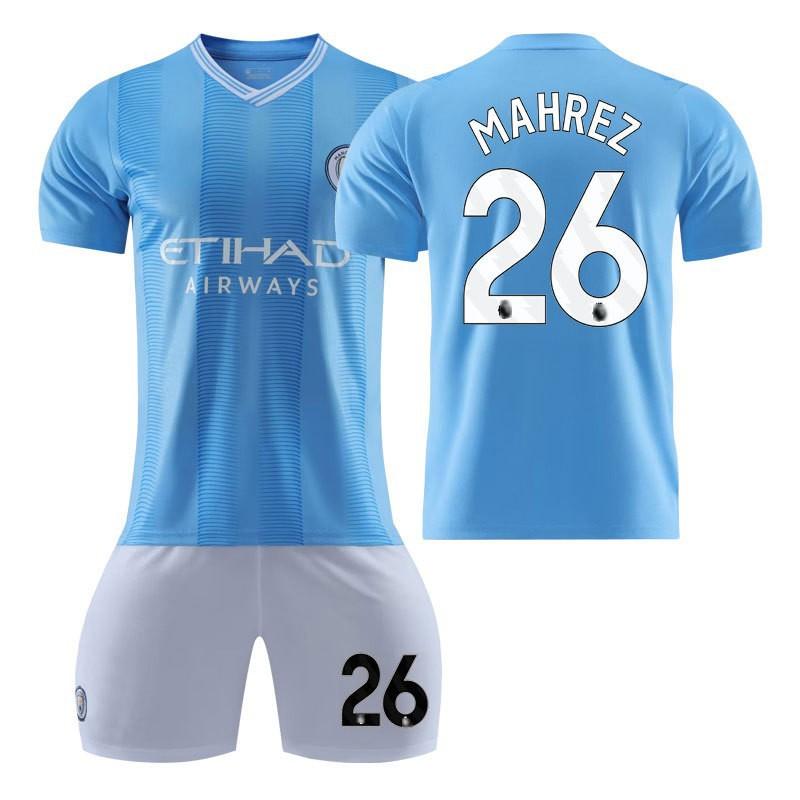 2324 Manchester City Home Football Uniform Harland Set Children's Adult Student Uniforms Men's Women's Jerseys Fans