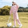 Girls 2-Piece Tracksuit Set Kids Sporty Style Letter Print Long Sleeve Pants