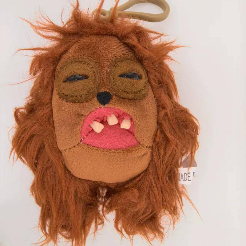 Fuggler Ugly Monsters Original Teeth Plush Toys Gap-Toothed Spongebob Eyed Leopard Print Plush Keychain Pendant Hot Gifts