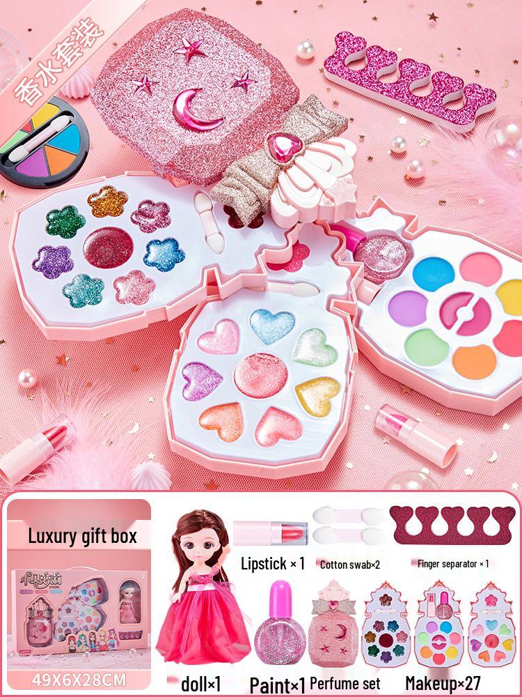 Kids' Makeup Set for Ages 3-6: Genuine Girls' Playhouse Toy with Lipstick 012/013