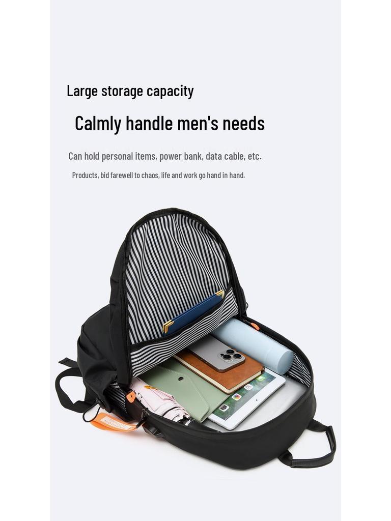 Men's Fashion Business Travel Backpack Set: 3-Piece Multifunctional Bag for Cross-Border Use