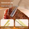 ZhiZhou Food Grade 304 Stainless Steel BBQ Tongs (Small, 2-Pack)