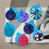 7Pcs Christmas Silicone Resin Molds Round Epoxy Molds for Making Tree Ornaments Crafting and Jewelry Keychain Creation