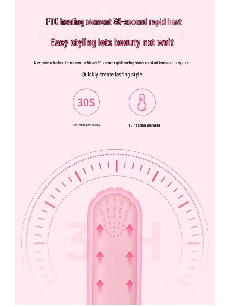 Mini Dual-Use Hair Straightener & Curler for Women & Men - Small Iron for Bangs