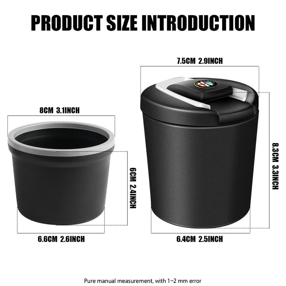 Portable Car Cigarette Ashtray Detachable Cup Holder With LED Light For Alfa Romeo 147 159 156 Giulietta 5 GT Mito 159 8C SpiderZA3