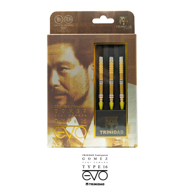 Trinidad Darts Barrel Gomez 16 Evo 22.6g 90% Tungsten - Yuki Yamada Signature Model (GOMEZ EVO)