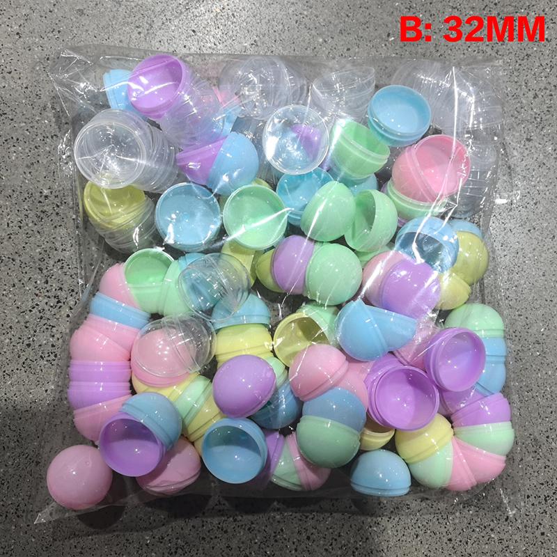 50PCS DIY Hollow Balls Plastic Ball Fillable Bauble Ornaments Home Party Gifts Box Decor Wedding Party Gifts