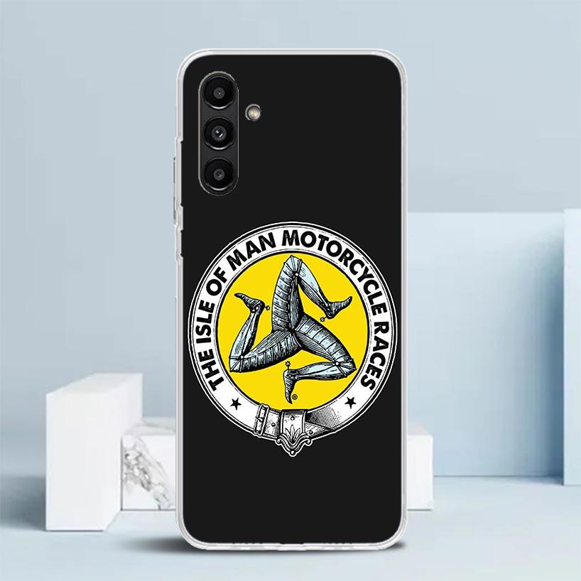 Isle of Man Coat of Arms Cover for Samsung Galaxy A17 A37 A57 A16 A26 A36 A56 A15 A14 A55 Phone Case A13 A53 A25 A35 A24 A34 A23