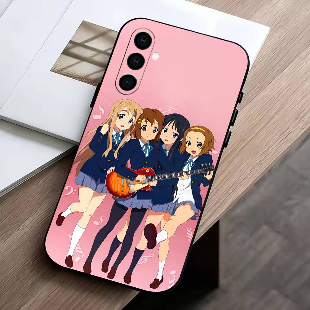 

A-Amine K-ON Phone Case For Samsung Galaxy A73,A72,A71,A70,A53,A52,A51,Soft Silicone Black Cover Samsung a13 5g